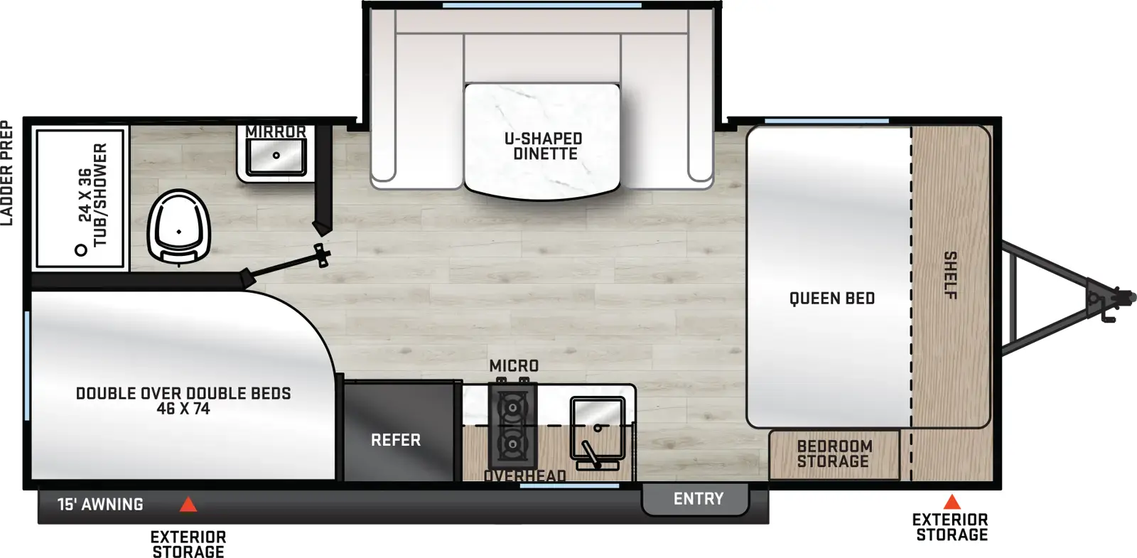 Catalina Summit Series 7 184BHSX Floorplan